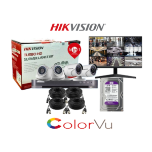 Hikvision 4 Channel CCTV Full Package (Full Color)