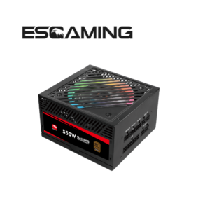 ESGAMING PSU 550W BLACK FAN 80 PLUS STANDARD