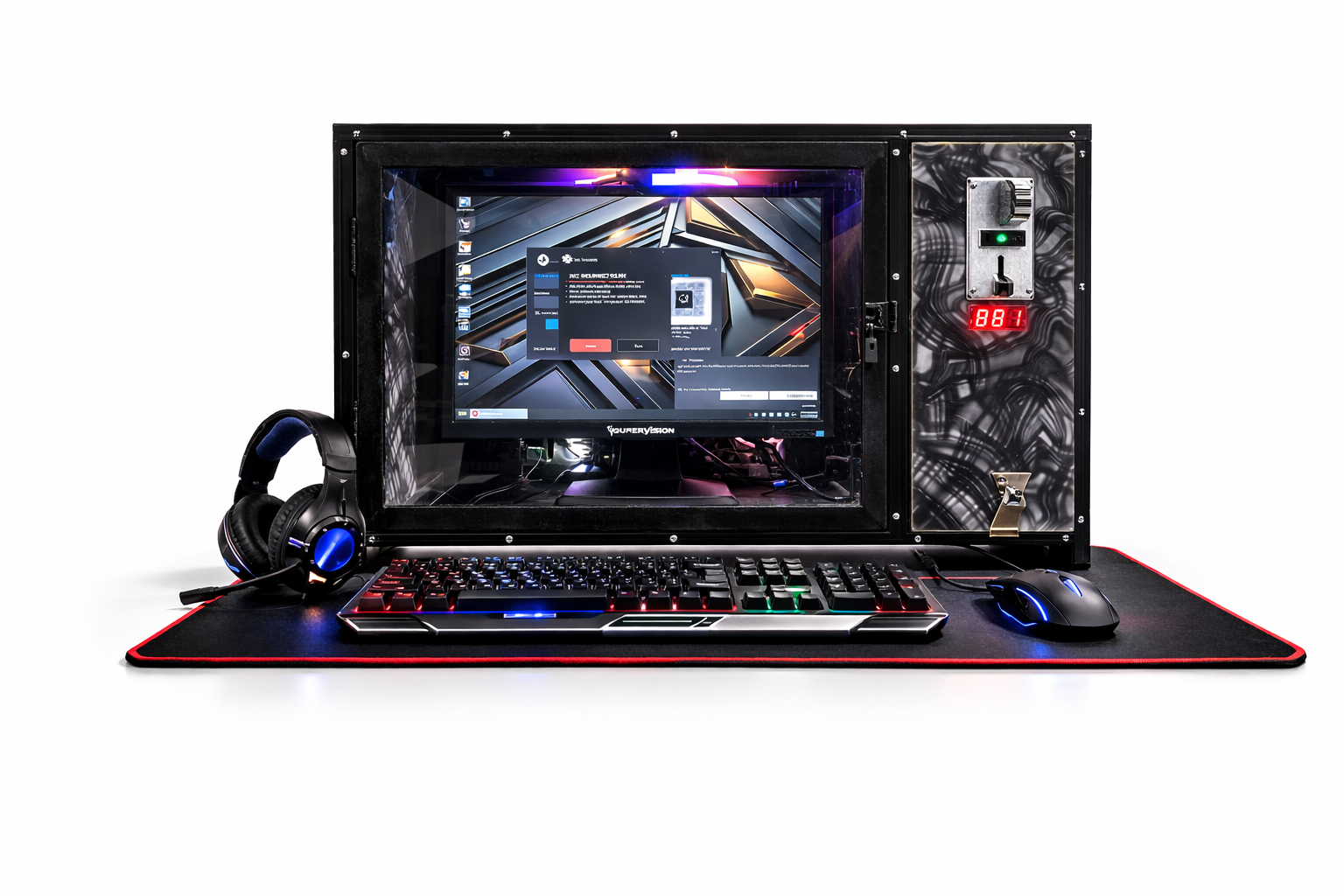 TABLE TOP PISONET AMD RYZEN 3 3200G, FASPEED DDR4 8GB RAM, FASPEED 256GB SSD