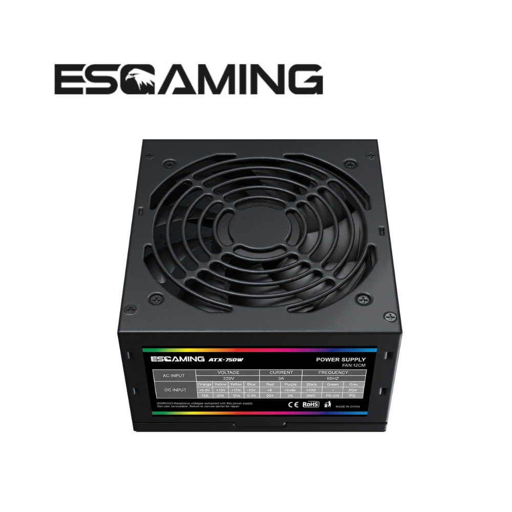 ESGAMING PSU 750W 12CM FAN