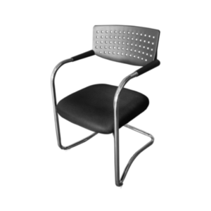 NYLON-PLASTIC VISITOR CHAIR | 19W-BLK